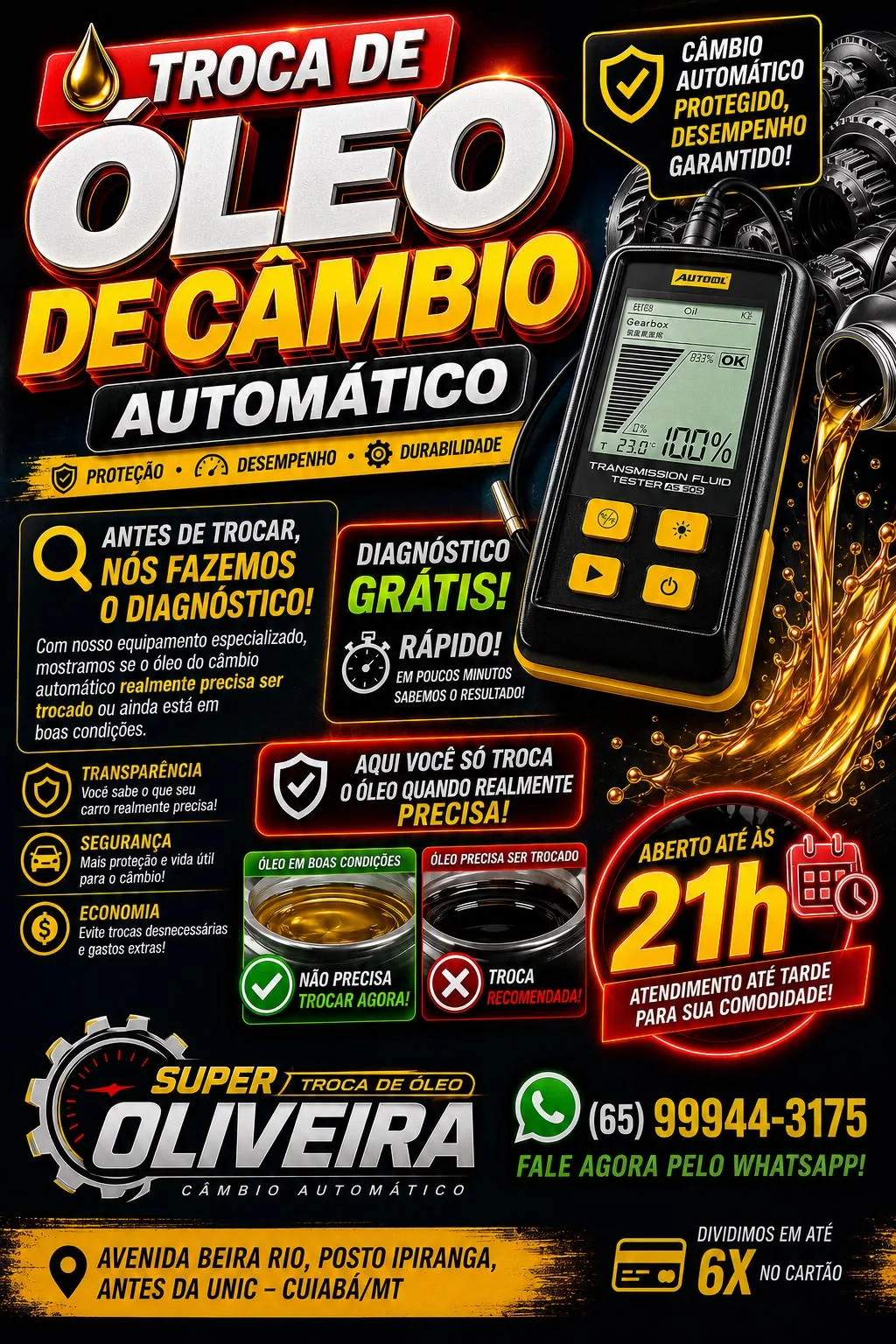 Super Troca de Óleo Câmbio Automático Rápida — Troca de Óleo em Cuiabá-MT (foto 5)